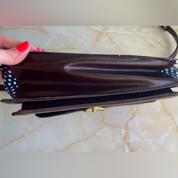 Urban Outfitters Navy Polkadot Retro Purse - Picture 9 of 11